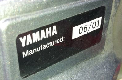 Формат даты лодочного мотора Yamaha