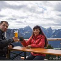 Пиво на горе Тегельберг. Tegelberg Mountain