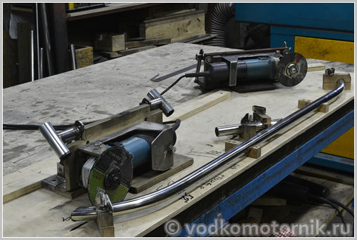 Изготовление релингов из нержавеющей стали для катера 012