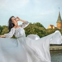 белое платье 4 Летящее платье фотосессия в городе Калининград
