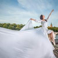 белое платье 7 Летящее платье фотосессия в городе Калининград
