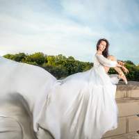 белое платье 8 Летящее платье фотосессия в городе Калининград